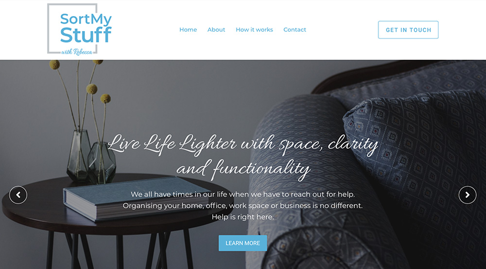decluttering Brisbane website design