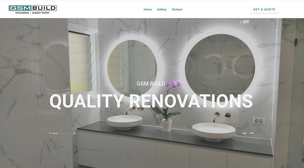 construction website design